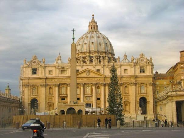 Rome Italy St Peter's Basilica is one of the best adventure travel bucket list travel destinations in the world.