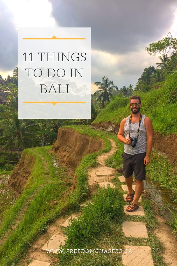 The rice terraces in Ubud are one of the best things to do in Bali Indonesia
