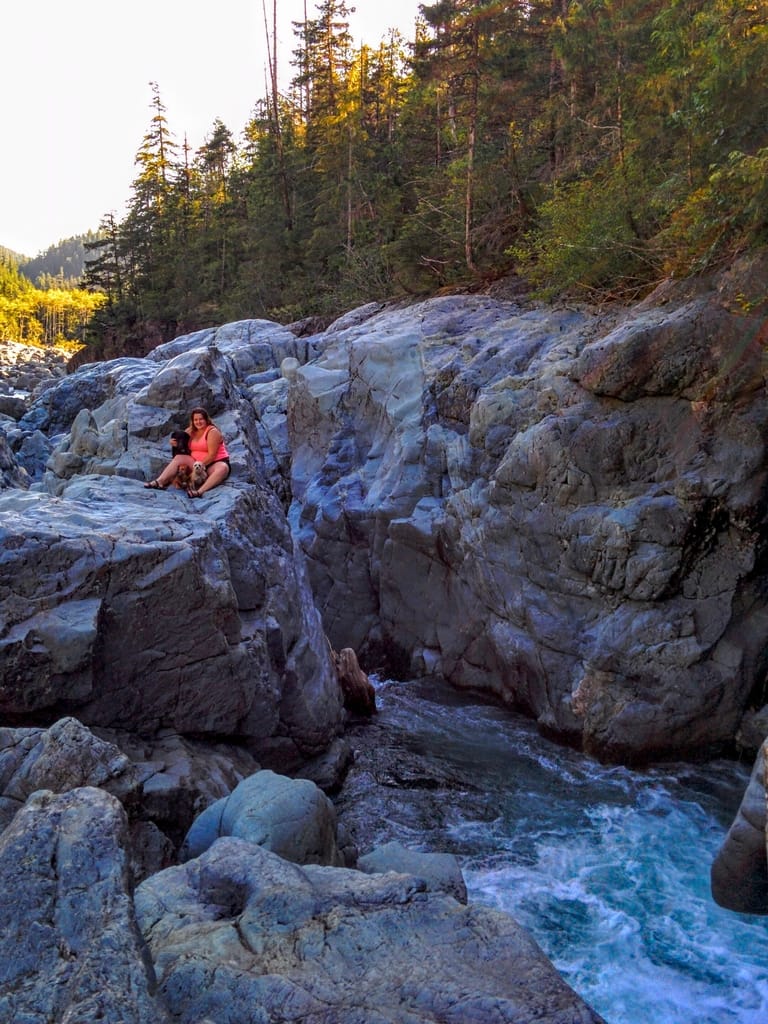 The best spots in BC is the Sooke Potholes on Vancouver Island.