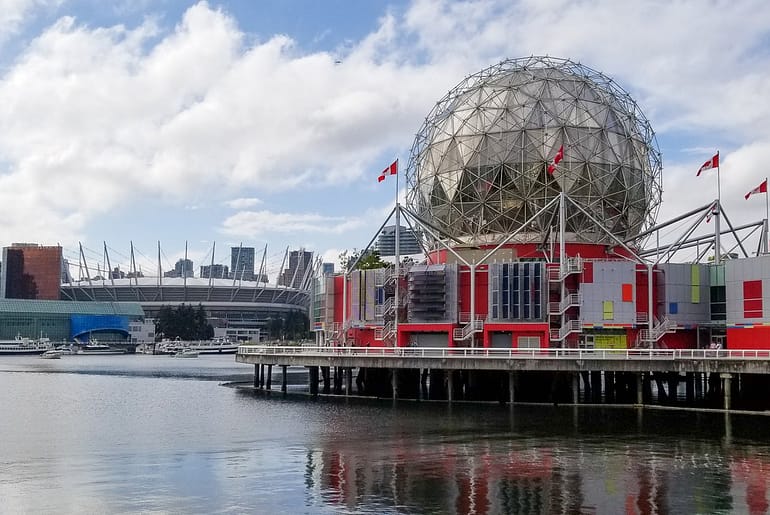 Downtown Vancouvers Science world formerly known as telus world of science is one of downtown Vancouver's most iconic landmarks.