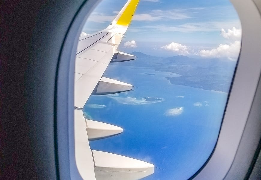 view from a plane window