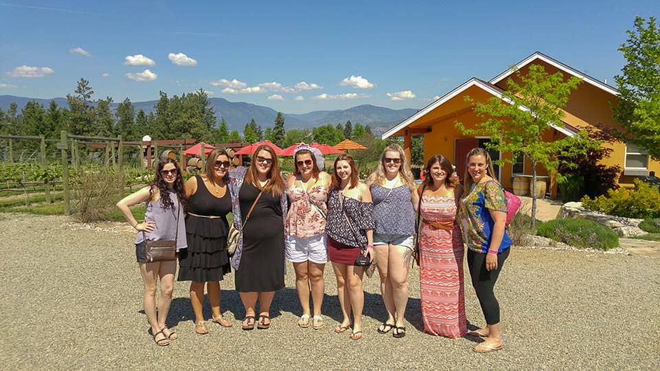 road trip through BC, bachelorette, weekend, winery