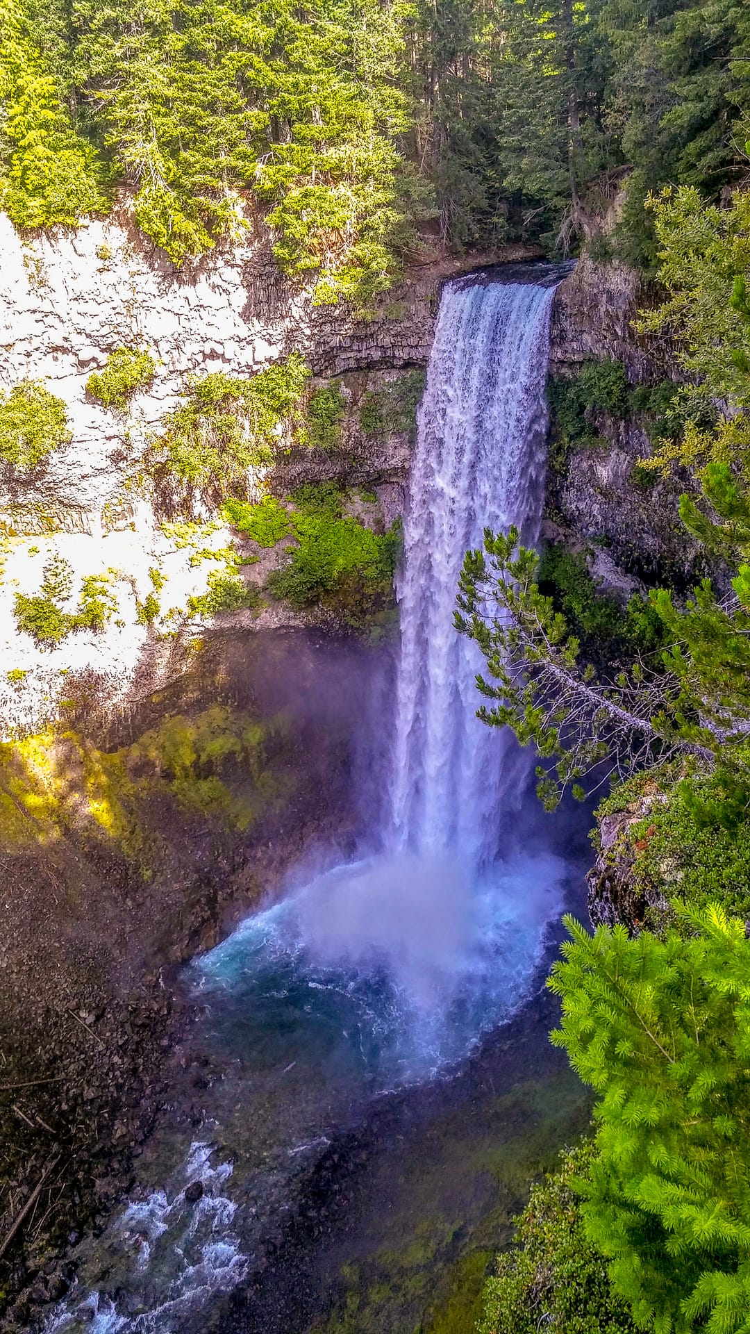 coolest places in BC, waterfall, wells gray, nature